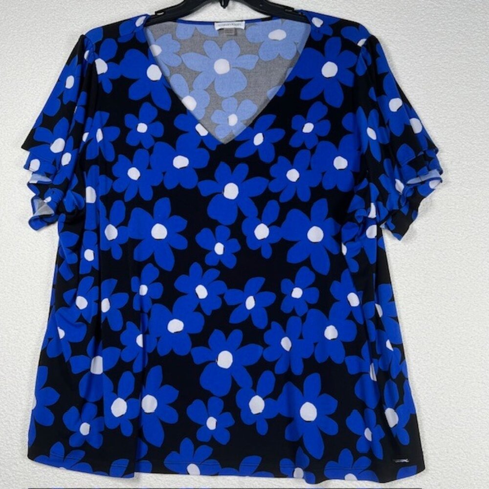 Calvin Klein Womens Short sleeve Tunic Plus Size 3X
